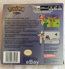 Pokemon Crystal Version (Nintendo Game Boy Color, 2001) CIB