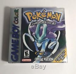 Pokemon Crystal Version (Nintendo Game Boy Color, 2001) CIB Complete. Tested