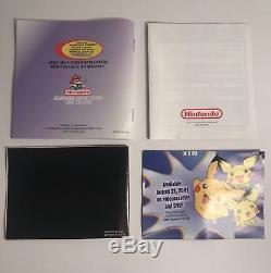 Pokemon Crystal Version (Nintendo Game Boy Color, 2001) CIB Complete. Tested