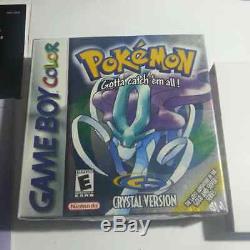 Pokemon Crystal Version (Nintendo Game Boy Color, 2001) complete