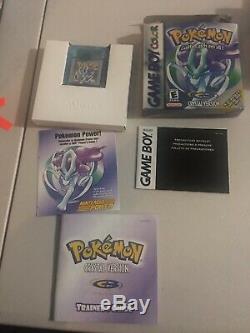 Pokemon Crystal Version (Nintendo Game Boy Color) Complete in Box Authentic