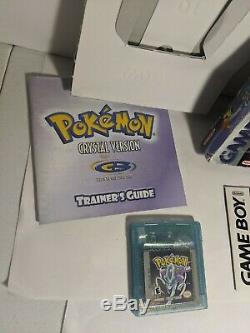 Pokemon Crystal Version (Nintendo Game Boy Color) Complete in Box Authentic GBC