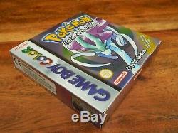 Pokemon Crystal Version for Nintendo Gameboy Colour Color Boxed and Complete