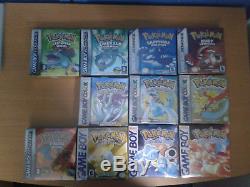 Pokémon Game Collection complete in box Gen 1 3 Game Boy, Color or Advance