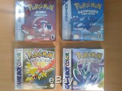 Pokémon Game Collection complete in box Gen 1 3 Game Boy, Color or Advance