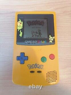 Pokemon Gameboy Color Pikachu Edition Rare Genuine Nintendo + Original Games