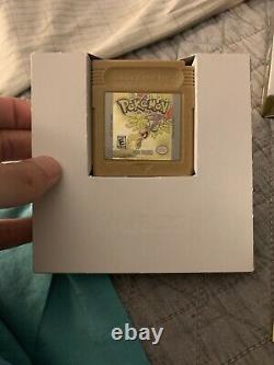 Pokemon Gold Authentic Complete In Box Nintendo Game Boy Color MINT