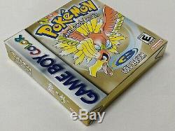 Pokemon Gold Complete in Box MINTY! Nintendo Game Boy Color GBA AUTHENTIC