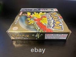 Pokemon Gold Gameboy Colour Game Tested and Working CIB Boxed Working Battery