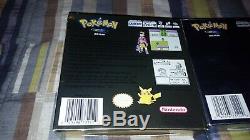 Pokemon Gold + Silver (Nintendo Game Boy Color) Complete set lot of two Boxed