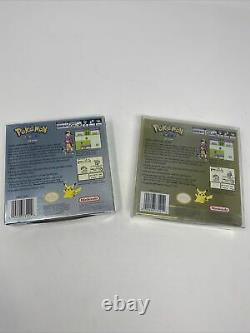 Pokemon Gold & Silver Version CIB Nintendo Gameboy Color Combo (2) Rare