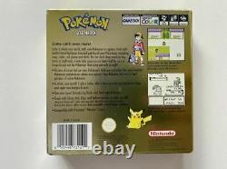 Pokemon Gold Version Boxed Game Boy Color GC PAL