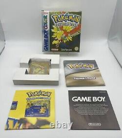 Pokemon Gold Version CIB NM Nintendo Game Boy Color, 2001 -European Version