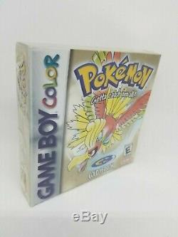 Pokemon Gold Version Color New Rare Gameboy Factory Sealed Game boy Case H Seam