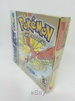 Pokemon Gold Version Color New Rare Gameboy Factory Sealed Game boy Case H Seam