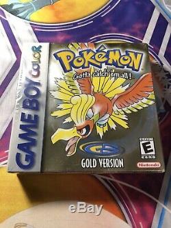 Pokemon Gold Version (Game Boy Color, 2000) SEALED NEW H SEAM NIB