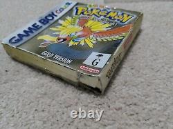Pokemon Gold Version Gameboy Colour complete with manual AUS Release + protector