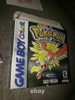 Pokemon Gold Version In Box AUTHENTIC Nintendo gameboy color Box Manual Look