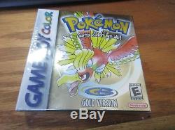 Pokemon Gold Version (Nintendo Game Boy Color, 2000) NIP SEALED