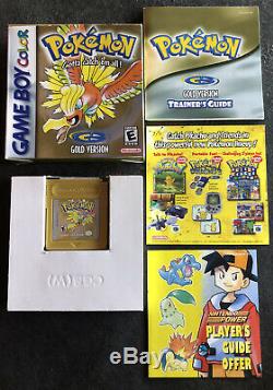 Pokemon Gold Version Nintendo Game Boy Color Complete CIB