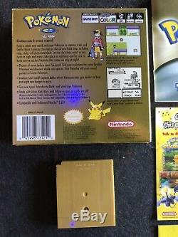 Pokemon Gold Version Nintendo Game Boy Color Complete CIB