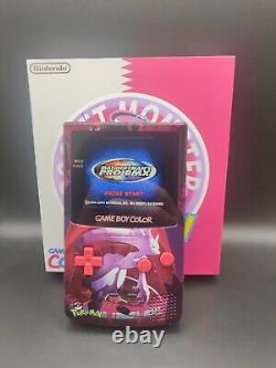 Pokemon Mewtwo Nintendo Gameboy Color Console GBC Boxed Laminated Q5 IPS Screen