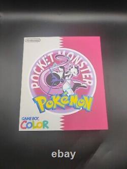 Pokemon Mewtwo Nintendo Gameboy Color Console GBC Boxed Laminated Q5 IPS Screen
