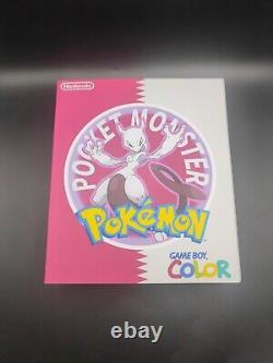 Pokemon Mewtwo Nintendo Gameboy Color Console GBC Boxed Laminated Q5 IPS Screen