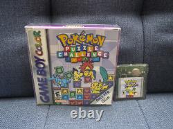 Pokemon Puzzle Challenge (Nintendo Game Boy Color) Complete In Box! CIB Tested