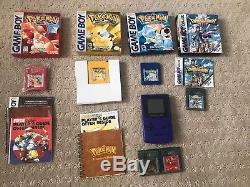 Pokémon Red + Blue + Yellow and Dragon Warrior 3 gameboy color lot