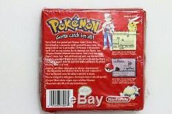 Pokemon Red Version (Game Boy, 1998) Gameboy Color Brand New Factory Sealed NIB