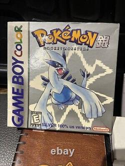 Pokemon Silver Nintendo Game Boy Color Boxed Manual Genuine Cart Working Battery