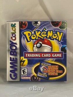 Pokemon Trading Card Game (Game Boy Color GBC) Complete + Sealed Card Rare Mint