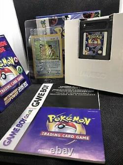 Pokemon Trading Card Game for Gameboy Color Complete In Box with Sealed Meowth