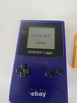 Purple Nintendo Game Boy Color Handheld Console Plus Pokémon Yellow