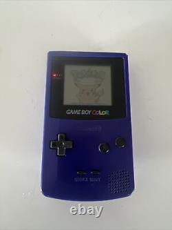 Purple Nintendo Game Boy Color Handheld Console Plus Pokémon Yellow