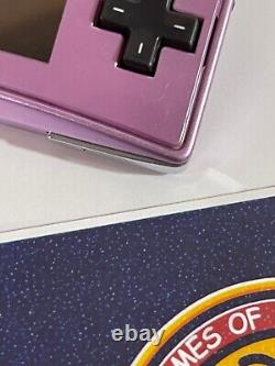 Purple Nintendo Game Boy Micro Console, GBA JAPAN, Good Condition, UK SELLER