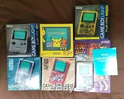 RARE Game Boy Light Pikachu Astro Boy Famitsu Rare Color 6PCS SET from JAPAN