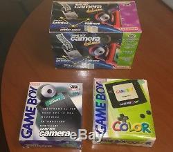 RARISSIMO DA COLLEZIONE Game Boy Camera DELUXE Printer + Camera + Game Boy Color