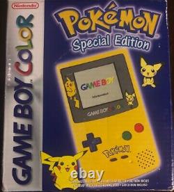 Rare Factory Nintendo GameBoy Color Pokemon Pikachu Yellow Edition Europe Used