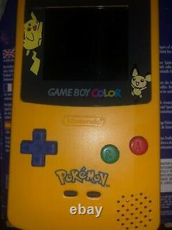 Rare Factory Nintendo GameBoy Color Pokemon Pikachu Yellow Edition Europe Used
