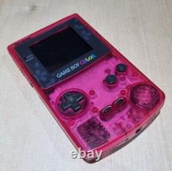 Rare Genuine Sakura Wars Nintendo Gameboy Colour Console Clear Cherry Pink