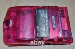 Rare Genuine Sakura Wars Nintendo Gameboy Colour Console Clear Cherry Pink