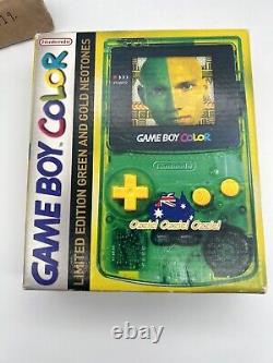 Rare Nintendo Transparent Green Gameboy Color Ozzie! Ozzie! Ozzie