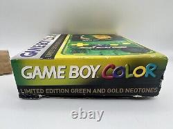 Rare Nintendo Transparent Green Gameboy Color Ozzie! Ozzie! Ozzie