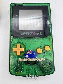 Rare Nintendo Transparent Green Gameboy Color Ozzie! Ozzie! Ozzie