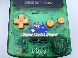 Rare Nintendo Transparent Green Gameboy Color Ozzie! Ozzie! Ozzie