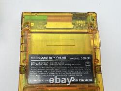 Rare Nintendo Transparent Green Gameboy Color Ozzie! Ozzie! Ozzie