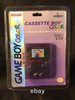 Rare Vintage 1999 Nintendo Gameboy CASSETTE BOY Color MARIO NEW FACTORY SEALED