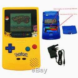 Rechargeable Pokemon Limited Edition Nintendo Game Boy Color Console + Card
